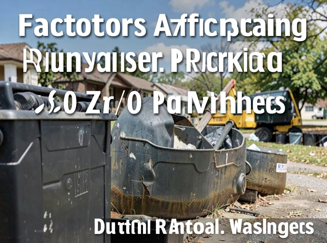 Factors Affecting Dumpster Rental Pricing Across DC Zip Codes